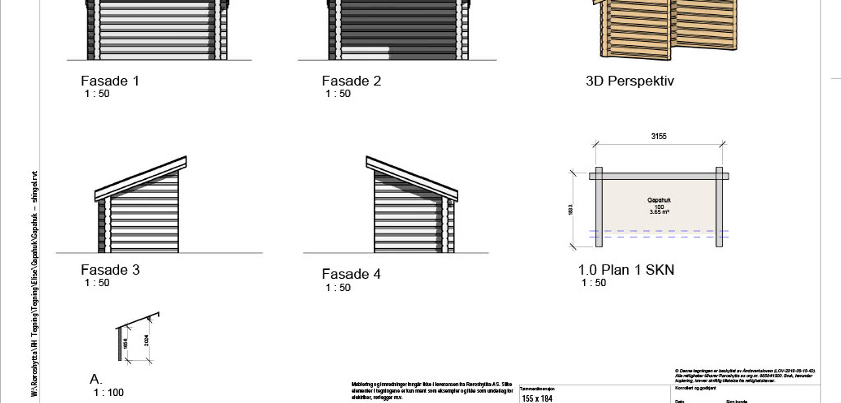 LY 5 gapahuk - økonomimodell